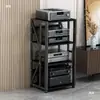 Rack Amplificador de Potencia Multicapa Hogar Espaciado Ajustable Móvil Soporte Amplificador de Tubos Gabinete HIFI Soporte Audio Altavoz