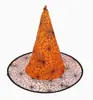 Chapéu de Mago Cosplay para Festa de Halloween Rede Transparente Teia de Aranha Chapéu de Bruxa Acessórios para Performance de Palco