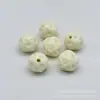 Cuentas de Hilo de Color Sólido Acrílico de Colores Populares, Bolas de Hilo de Colorido con Agujero Recto, Accesorios para Llaveros DIY, Cuentas para Hilo