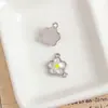 Aleación Gota de Aceite Flor Fresca Hoja de Ginkgo Ins Pequeña Fragancia Collar Pendientes Pulsera Colgante de Joyería DIY