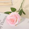 Rosa de simulación, una sola tela de seda, codo, rosa, ramo falso, decoración, rosa multicolor, decoración de boda, flor de simulación