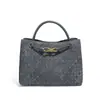 Bolso Tejido Vintage Hecho a Mano Transfronterizo de Comercio Exterior, Versátil para el Trabajo Diario, Bolso de Mano de Gran Capacidad, Bolso Cruzado Casual de Gamuza para Hombro