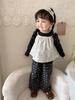 Modelo de Gran Venta] Ropa para Niños Cane Pear Traje para Niñas Primavera Nuevo Estilo Infantil Camisola Pantalones Ropa para Bebé Niña