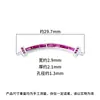 Plata Esterlina S925 Estilo Ins Colores Vibrantes Diamante Arcoíris Sonrisa Colgante DIY Pulsera de Cuentas de Cristal Collar Accesorios de Plata