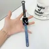 Adecuado para Correa de Reloj Xiaomi Mi Band 8/9Pro Xiaomi 10Pro Redmi 6/5/4 Tela Vaquera Doble Remache Correa de Reloj de Gama Alta
