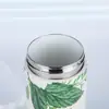 Taza Termo con Revestimiento Interior de Cerámica, Taza Portátil de Alta Apariencia con Popote, Taza de Café de Acero Inoxidable, Taza de Hielo Grande para Coche