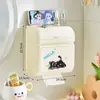 Caja de Pañuelos Dopamina para Montar en Pared Caja de Pañuelos Impermeable sin Taladro para Baño Caja de Almacenamiento de Pañuelos a Prueba de Humedad para Baño