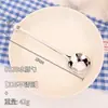 Colher de capivara com cabo longo em aço inoxidável 316, design fofo de desenho animado, alto valor estético, cabeça redonda espessa, adequada para uso doméstico como colher de mesa ou de sopa.
