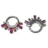 F136 Anillo de Nariz de Circonita Personalizado Estilo Europeo y Americano Transfronterizo Joyería de Aro para Oreja Perforada Implantable Simple de Moda para Mujer G23
