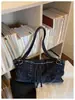 Bolso de Mezclilla Lavada Versátil de Moda para Verano 2026 Nuevo Estilo Elegante Bolso de Hombro para Mujer