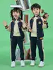 Uniforme Escolar para Estudiantes que se Gradúan de Primaria Verano Estilo Inglés Uniforme de Jardín de Infancia Primavera y Otoño Uniforme de Béisbol de Cuatro Piezas Uniforme de Clase de Deportes