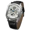 Nuevo Reloj Mecánico Automático Forsining Estilo Europeo y Americano Moda Casual Hueco Movimiento Mecánico