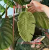 Nueva Toalla de Mano con Forma de Hoja, Linda y Gruesa, Estilo Creativo y Sencillo, Suave Felpa de Coral, Tela Absorbente para Cocina y Baño