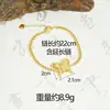 Popular Pulsera Vietnamita Chapada en Oro con un Toque Sencillo y de Alta Gama, Pulsera de Mariposa Calada en Filigrana para Mujer, Estilo Vintage, Color Duradero