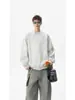 Sudadera Americana Media Cremallera para Hombre Primavera y Otoño Marca de Tendencia Diseño Top Básico de Manga Larga High Street Versátil Cuello Redondo