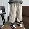Pantalones de Invierno para Niños 2025 Nuevos Elegantes de Bebé Gruesos de Polar Pantalones de Chándal Tie-Dye Frescos Casuales