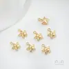 Fuerte Galvanoplastia Chapado en Oro de 14K Vida Marina Caracola Medusa Colgante DIY Pulsera Hecha a Mano Joyería para Orejas Colgante Accesorios