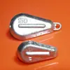 Chumbada de Chumbo com Furo Passante em Forma de Gota Plana, Chumbada de Chumbo em Forma de Frango, Anel de Suspensão Folha Flutuante 30g, Acessórios para Chumbadas de Pesca