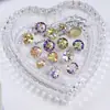 Dongzhou Diamante de Cristal Redondo Fondo Plano 10mm Flash K9 Lote Completo Diamante de Cristal Redondo Base Redonda Accesorios para Joyería DIY