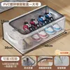 Caja de zapatos para almacenamiento de zapatos, herramienta mágica, ahorra espacio, zapatero plegable para debajo de la cama, no requiere instalación, zapatero caja de zapatos transparente para dormitorio