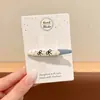 Pinzas laterales estilo dopamina con un toque de alta gama, pinzas delicadas con flecos para niñas, pasadores dulces, pinzas de cocodrilo a la moda