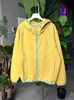 Chaqueta Cardigan con Capucha Estilo Montaña Reflectante 3m Primavera/Verano para Pareja con Color Contrastante y Costuras Visibles 11200