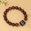 Proverbios Loto DIY Ébano Africano Hoja Pequeña Fabricante de Pulseras Talladas al por Mayor Especificaciones 1.0 Cuentas de Rosario para Hombre y Mujer