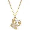 Collar con Colgante de Cangrejo Transfronterizo de Amazon para Mujer, Cadena para Clavícula de Vacaciones en la Playa, Casual y Lindo