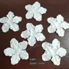 Pétalas de Flores Folha de Cetim Peças DIY Material Artesanal Forma Pétalas Grandes Roupa Hanfu Decoração de Saia Flores Tridimensionais
