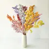 Folhas Ricas Tingidas Únicas Flor Eterna Material Flor Seca Folha Seca Material Decoração de Casamento Atacado em Estoque