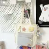 Design de nicho de alto valor bolsa tote japonesa moda grande capacidade estudantes do ensino fundamental estudantes do ensino médio classe portátil bolsa de maquiagem