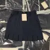 Golf Verão Azul Escuro Usado Calça Saia Plissada Feminina Saia Taibai Calça Saia