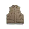 Colete de gola alta estilo japonês cityboy jaqueta acolchoada de algodão colete masculino inverno novo corte relaxado casual colete quente