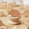 Puxador de Roupeiro para Quarto Infantil Puxador de Armário Gaveta Urso Desenho Animado Coelho Veado Cor de Madeira Natural Puxador de Porta de Armário