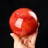 Atacado do Fabricante Bola de Cristal Vermelha Gravada Bola da Sorte Ornatos de Cristal da Sorte para Escritório Presentes para Escritório Sorte Feng Shui