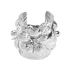 B3425 Para Exagerado Pulsera Ancha Abierta de Flor de Metal Tridimensional Pulsera Retro de Lujo Ligero Accesorios para la Mano Más Fáciles de Combinar