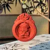 Acessórios de pingente tradicionais feitos à mão da popular marca HeXiang, ornamento para pendurar no carro, amuleto triangular da paz