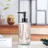 Frasco Quadrado Colorido para Álcool em Gel Transfronteiriço Tipo Pump Frasco Refil para Loção Frasco de Sabonete Líquido para Banho Frasco Vazio para Gel de Banho Venda por Atacado