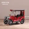 Modelo de Coche Clásico Nostálgico Adornos Creativos de Escritorio Sala de Estar Gabinete de Vino Estantería Librería Decoración del Hogar Arte de Hierro