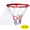 Cesto de Basquete Infantil e Adulto para Pendurar Interno e Externo Diâmetro 25/32/45cm Cesto de Basquete para Jardim de Infância com Rede Parafusos