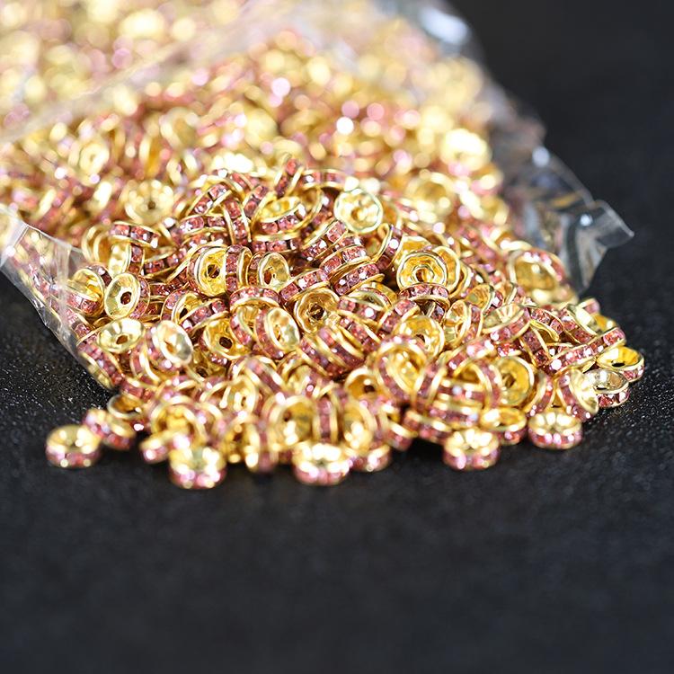 金边粉色