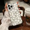 Funda de teléfono transparente minimalista con margarita blanca para iPhone 17 Pro Max, funda suave antideslizante, cubierta antichoque