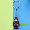 Chaveiro Bloco de Montar Vingadores Transfronteiriço Chaveiro Anel do Homem-Aranha Homem de Ferro Flash Compatível com Lego