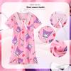 Sudeste Asiático Nuevo camisón de niña verano dulce ropa de casa vestido falda de encaje manga corta holgado estilo coreano falda para niños