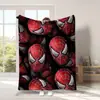 Manta de franela de una pieza con estampado de dibujos animados de Spider-Man transfronteriza, manta engrosada, impresión digital