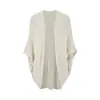 Cárdigan de Punto de Manga Murciélago de Alta Gama Ropa de Abrigo Otoño Invierno Suéter Chaqueta Chal Estilo Perezoso Atmosférico Top Holgado