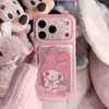 Funda de teléfono linda estilo coreano con lunares de My Melody KT, adecuada para modelos iPhone 18 Pro Max, Apple 17P y los nuevos 16P