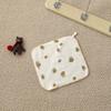 Babero para recién nacidos con dobladillo crepé toalla para bebé toalla para lavar la cara del bebé baño toalla de lavado gasa 23x 25 toalla para niños