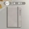 Sijin cuaderno pequeño cuaderno a7 cubierta de cuero de color piel de cuaderno banda elástica bolsillo conveniente cuaderno de notas diario de viaje