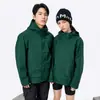 26 Outono Inverno Conjunto Três em Um Soft Shell Duas Peças Corta-Vento Impermeável para Caminhada ao Ar Livre Montanhismo Jaqueta com Capuz para Casal